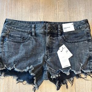 Women’s, Express Jean shorts, distressed black size 4